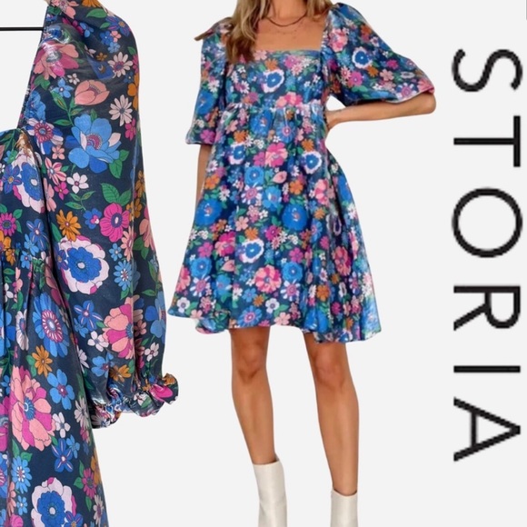 Floral cotton candy dress - Picture 6 of 7